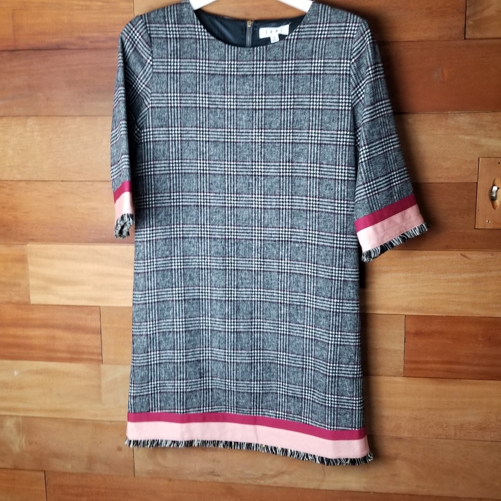 THML plaid sheat dress size S